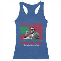 Stokely Carmichael Racerback Tank Top That's The Law Of Conscience American Flag