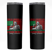 Stokely Carmichael Skinny Tumbler That's The Law Of Conscience American Flag