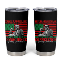 Stokely Carmichael Tumbler Cup That's The Law Of Conscience American Flag