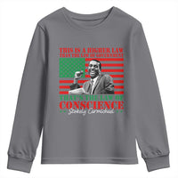 Stokely Carmichael Youth Sweatshirt That's The Law Of Conscience American Flag