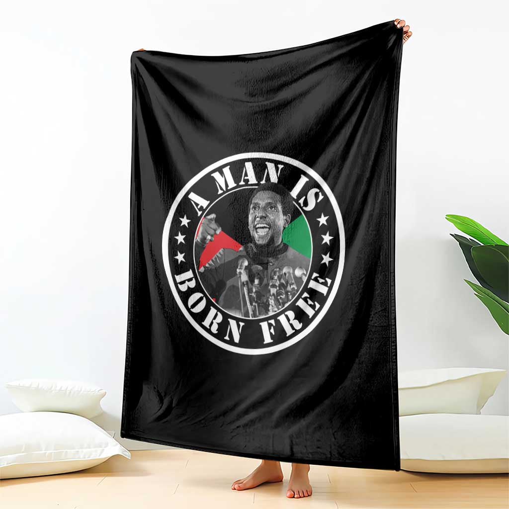 Stokely Carmichael Throw Blanket A Man Is Born Free Kwame Ture Civil Rights Leader
