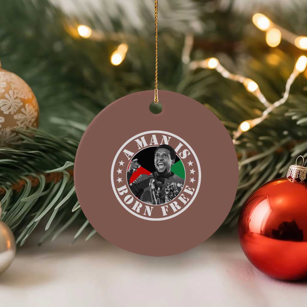 Stokely Carmichael Ceramic Ornament A Man Is Born Free Kwame Ture Civil Rights Leader