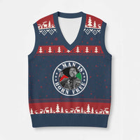 Stokely Carmichael V-Neck Knit Sweater Vest A Man Is Born Free Kwame Ture Civil Rights Leader