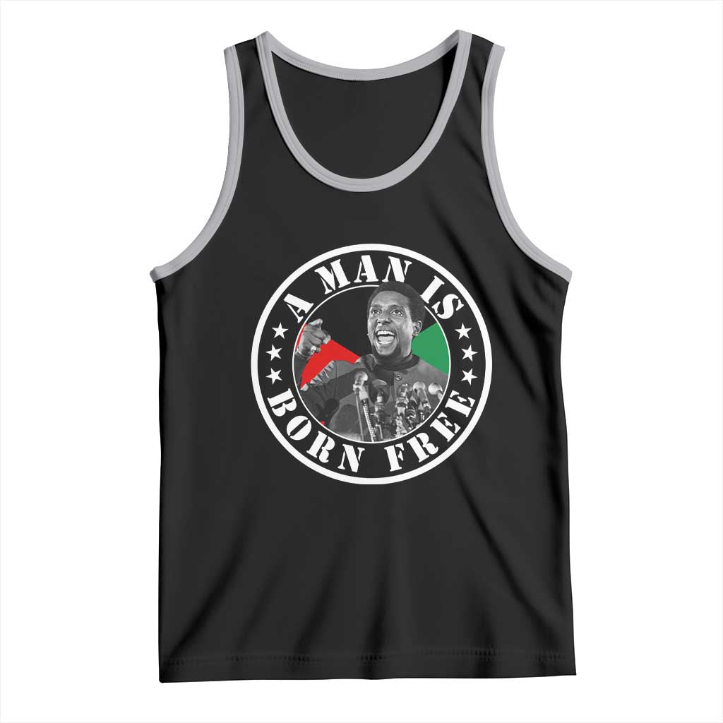 Stokely Carmichael Tank Top A Man Is Born Free Kwame Ture Civil Rights Leader