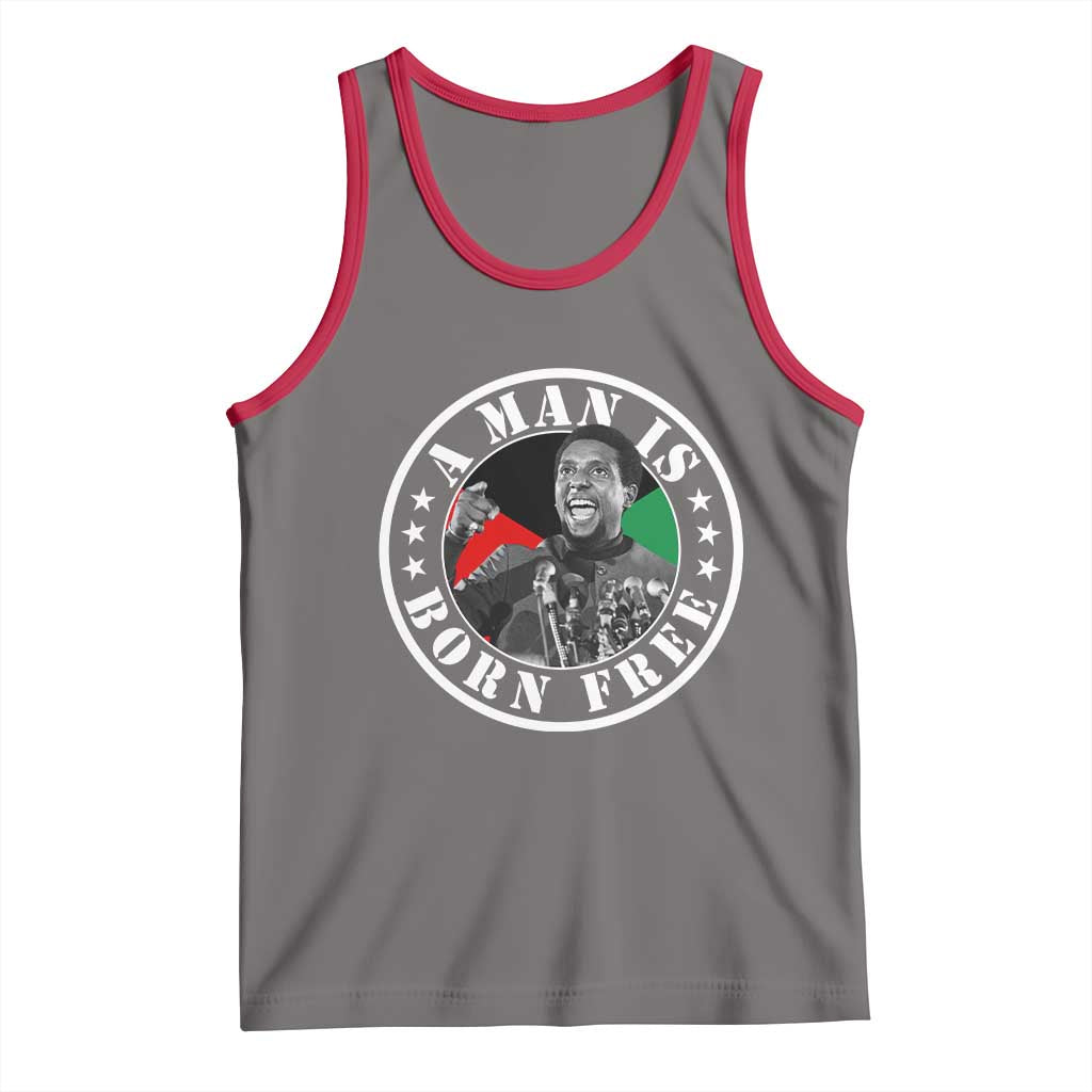 Stokely Carmichael Tank Top A Man Is Born Free Kwame Ture Civil Rights Leader
