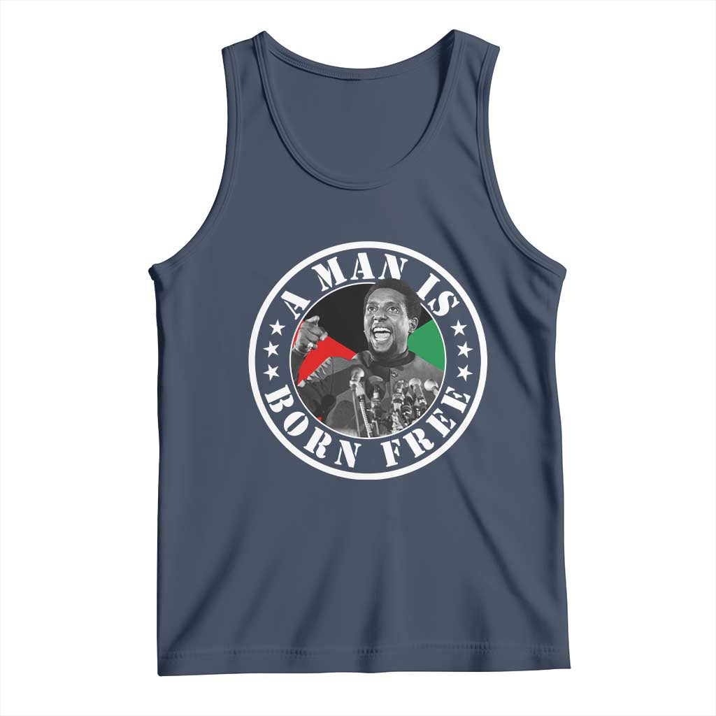 Stokely Carmichael Tank Top A Man Is Born Free Kwame Ture Civil Rights Leader