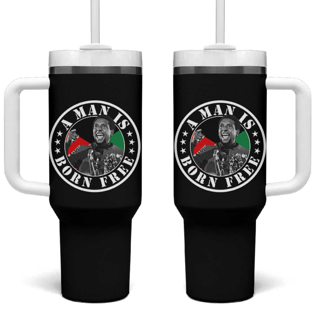 Stokely Carmichael Tumbler With Handle A Man Is Born Free Kwame Ture Civil Rights Leader