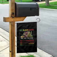 Black History Garden Flag My Black Card Greatest African American Leaders