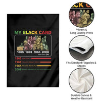 Black History Garden Flag My Black Card Greatest African American Leaders