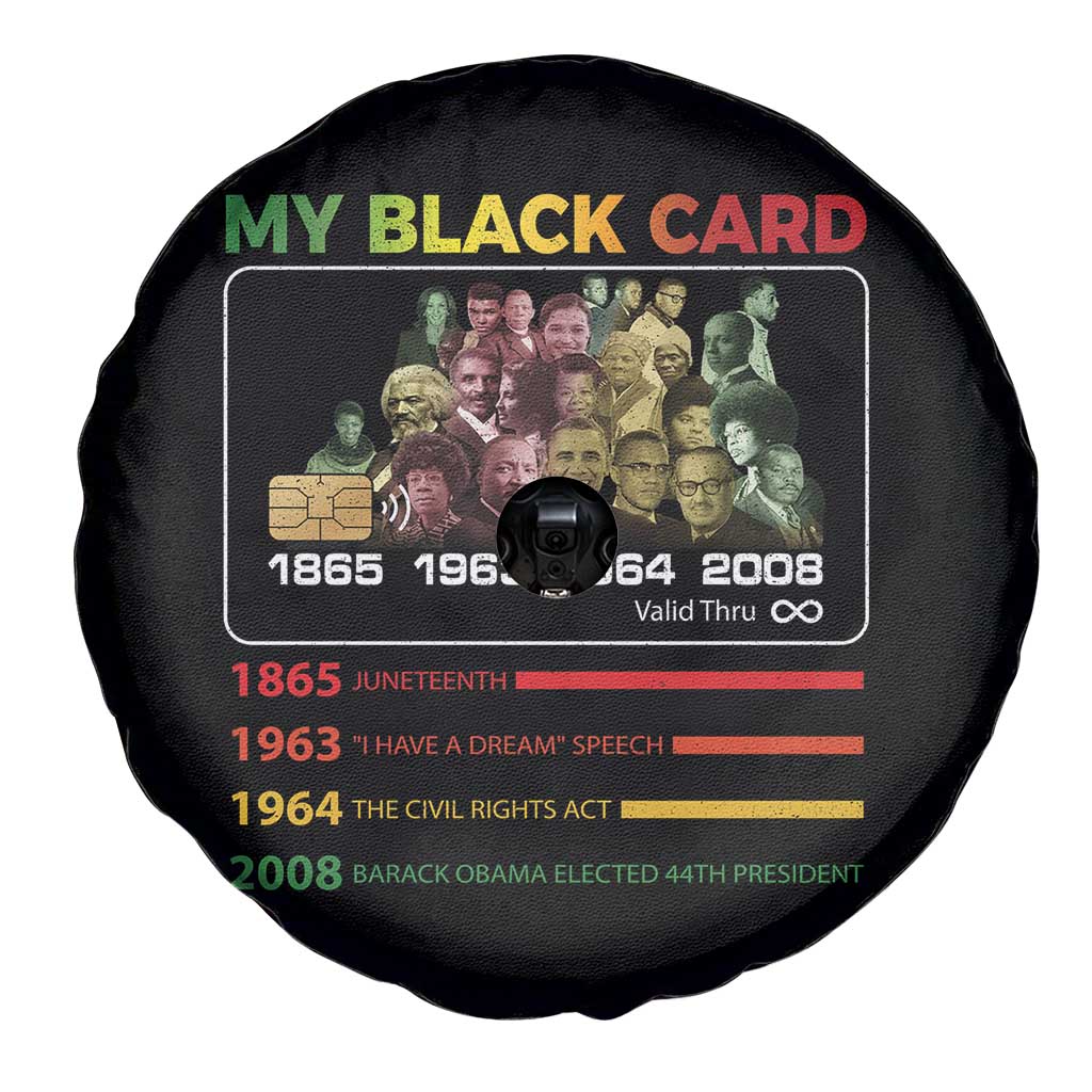 Black History Spare Tire Cover My Black Card Greatest African American Leaders
