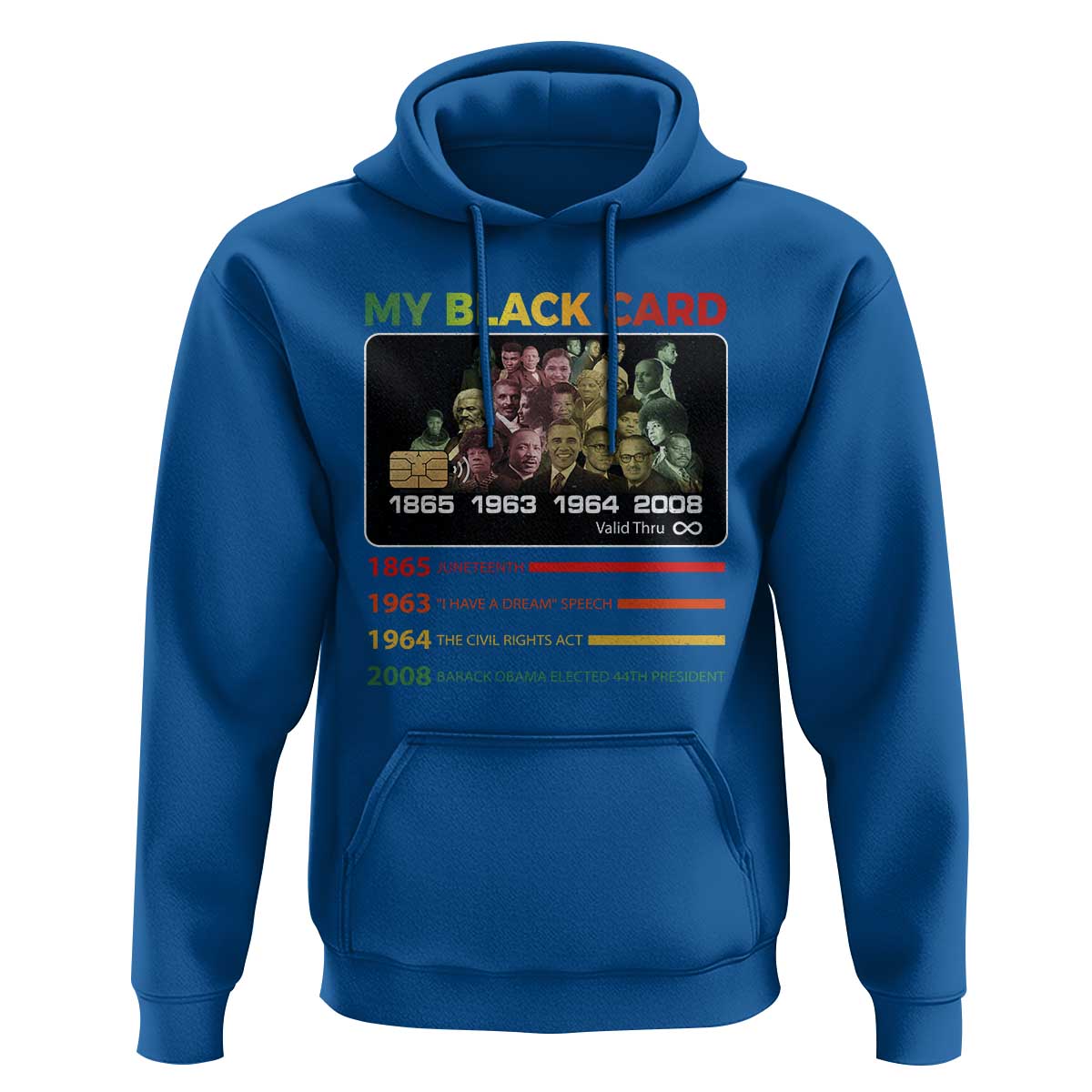 Black History Hoodie My Black Card Greatest African American Leaders