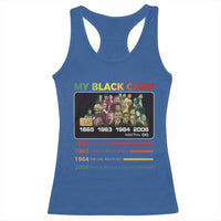 Black History Racerback Tank Top My Black Card Greatest African American Leaders