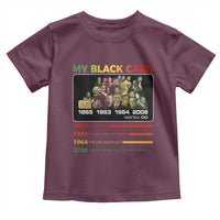 Black History Toddler T Shirt My Black Card Greatest African American Leaders