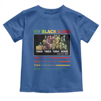 Black History Toddler T Shirt My Black Card Greatest African American Leaders