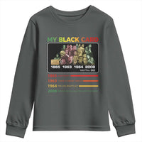 Black History Youth Sweatshirt My Black Card Greatest African American Leaders