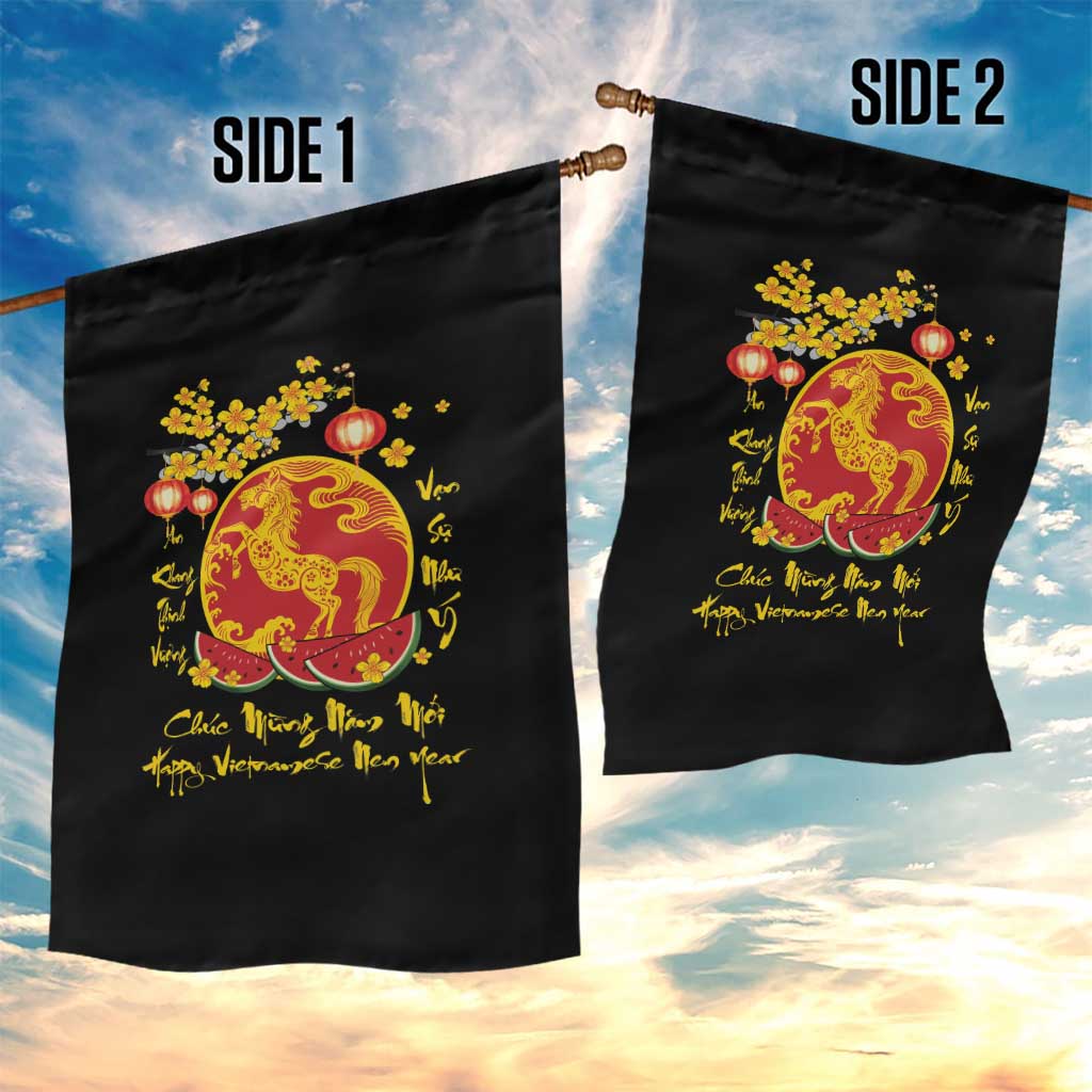 Vietnamese Lunar New Year 2026 Garden Flag Chuc Mung Nam Moi Tet Holiday Horse Zodiac