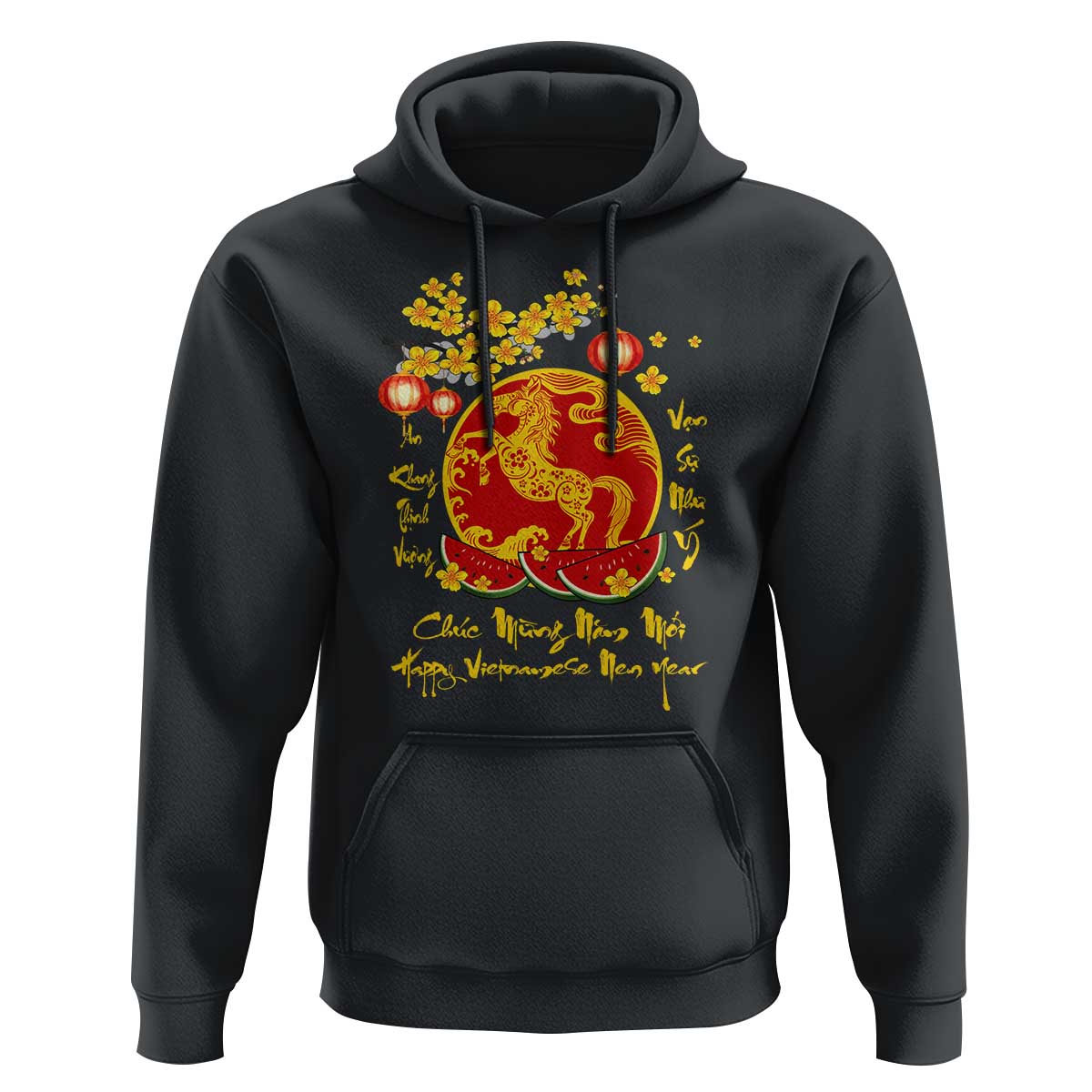 Vietnamese Lunar New Year 2026 Hoodie Chuc Mung Nam Moi Tet Holiday Horse Zodiac
