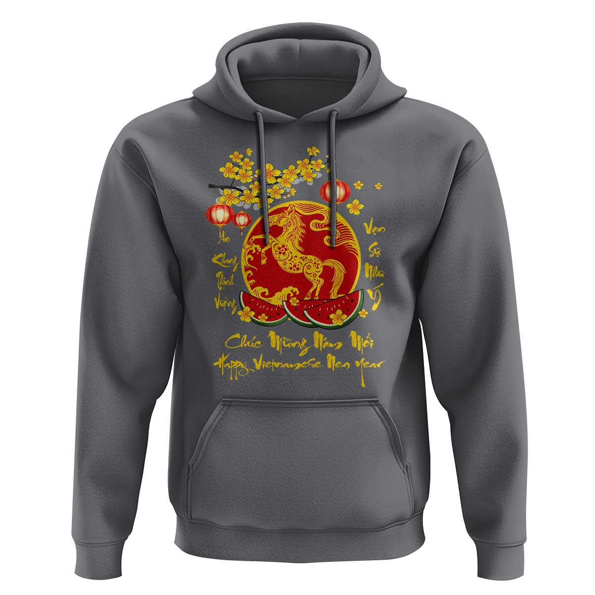 Vietnamese Lunar New Year 2026 Hoodie Chuc Mung Nam Moi Tet Holiday Horse Zodiac