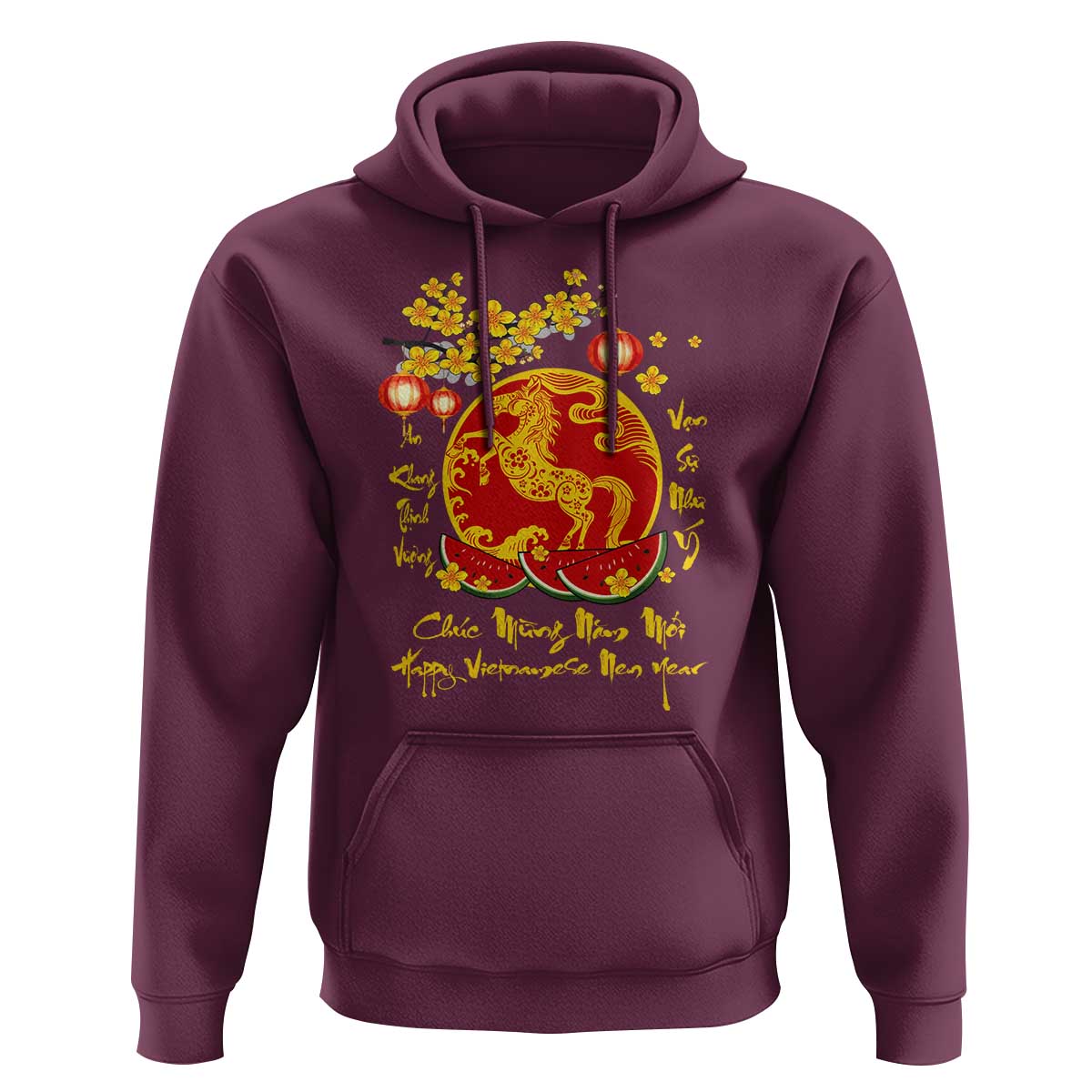 Vietnamese Lunar New Year 2026 Hoodie Chuc Mung Nam Moi Tet Holiday Horse Zodiac