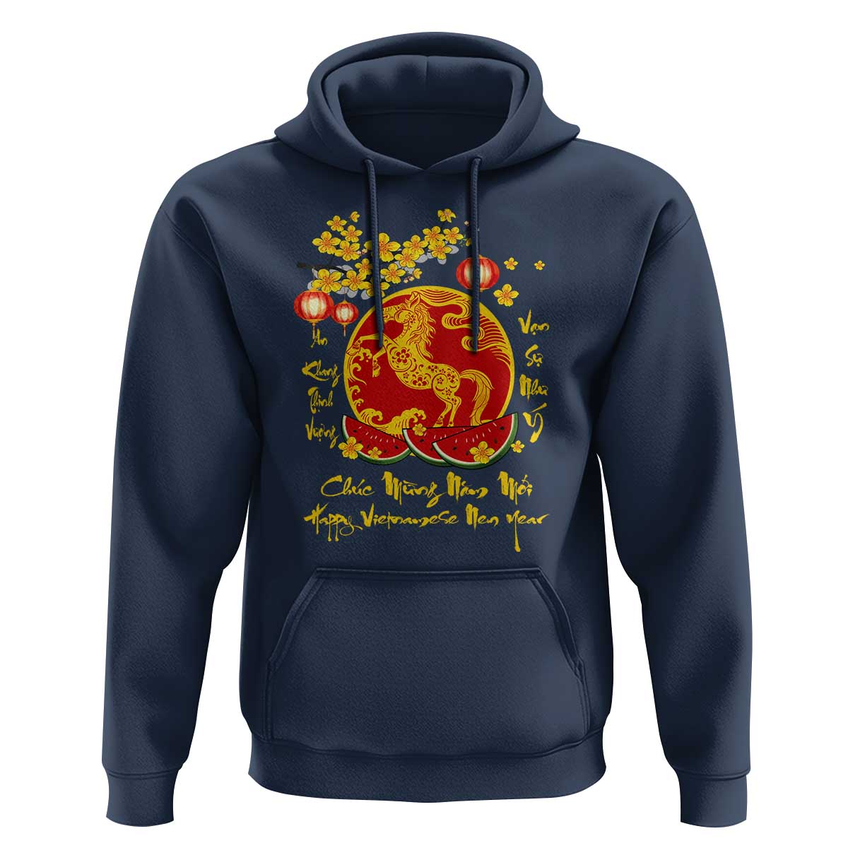 Vietnamese Lunar New Year 2026 Hoodie Chuc Mung Nam Moi Tet Holiday Horse Zodiac