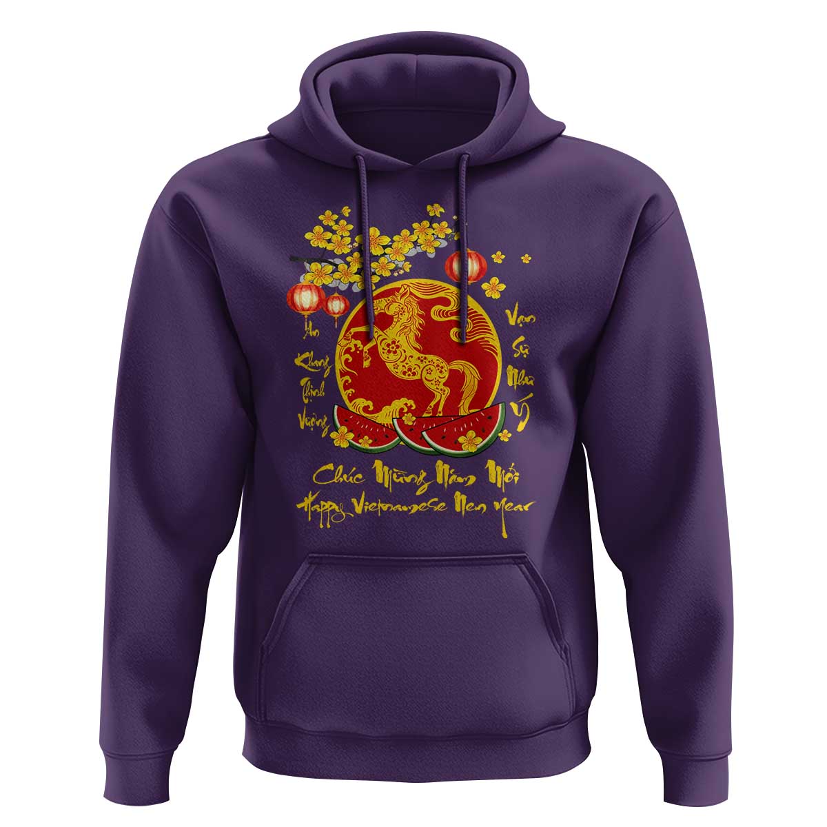 Vietnamese Lunar New Year 2026 Hoodie Chuc Mung Nam Moi Tet Holiday Horse Zodiac