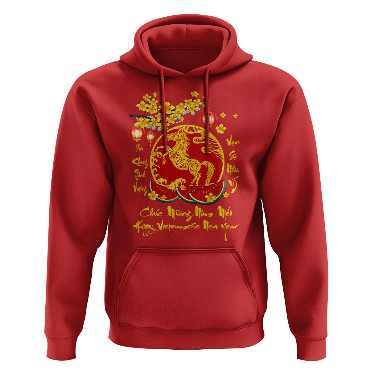 Vietnamese Lunar New Year 2026 Hoodie Chuc Mung Nam Moi Tet Holiday Horse Zodiac