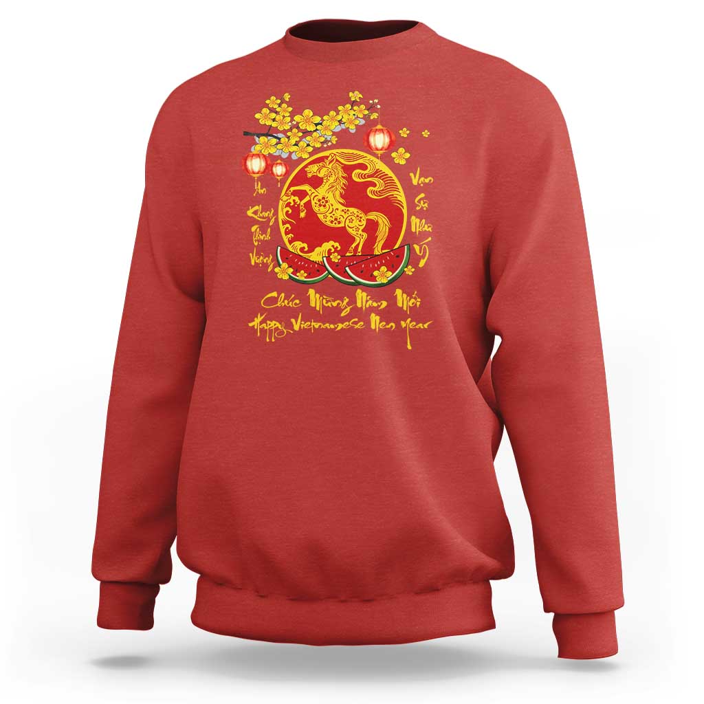 Vietnamese Lunar New Year 2026 Sweatshirt Chuc Mung Nam Moi Tet Holiday Horse Zodiac