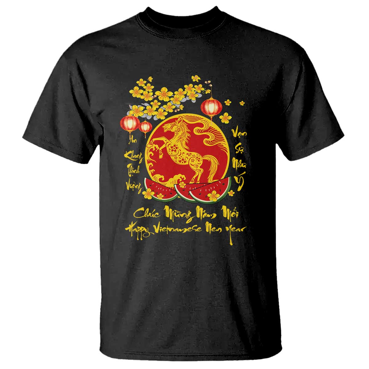Vietnamese Lunar New Year 2026 T Shirt Chuc Mung Nam Moi Tet Holiday Horse Zodiac