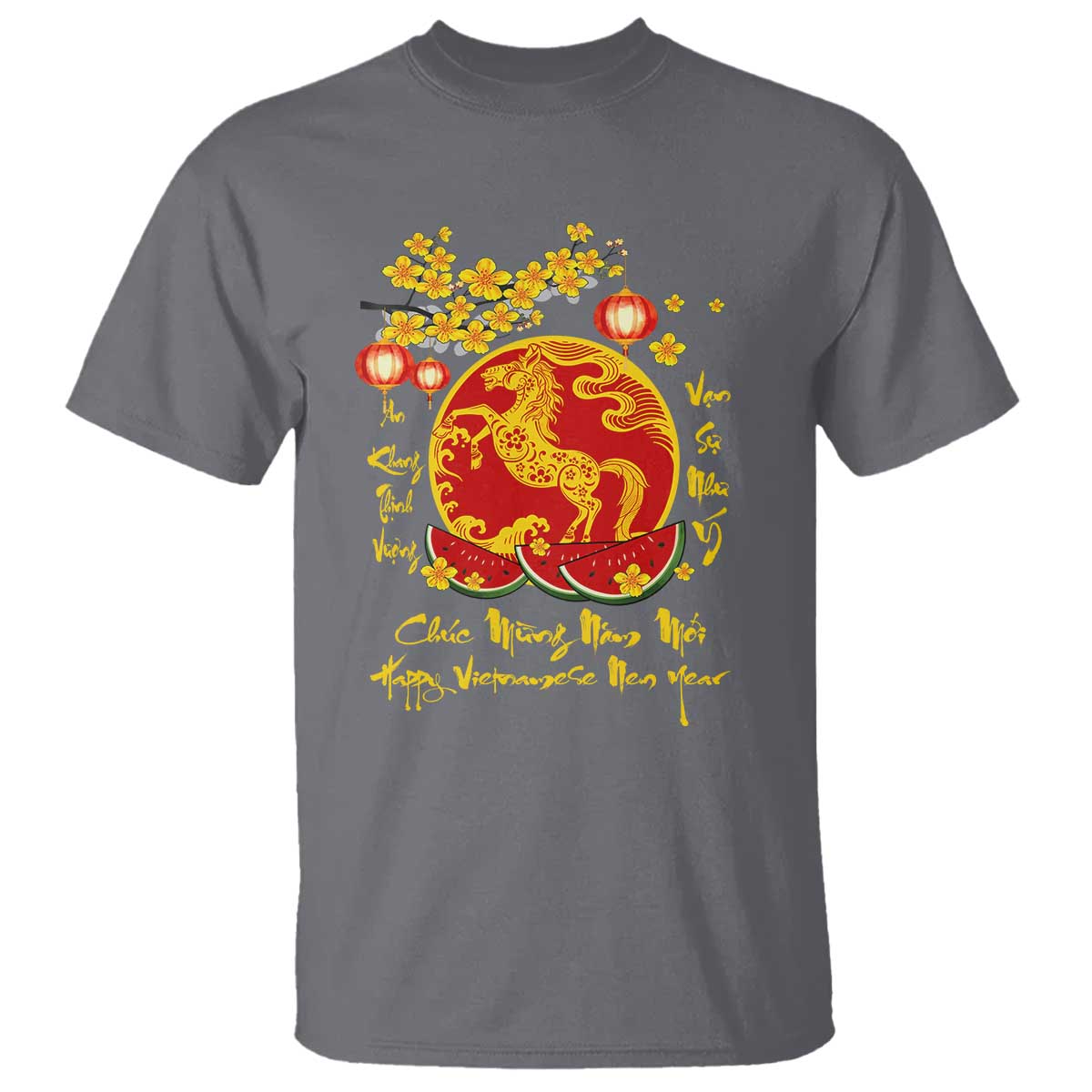 Vietnamese Lunar New Year 2026 T Shirt Chuc Mung Nam Moi Tet Holiday Horse Zodiac