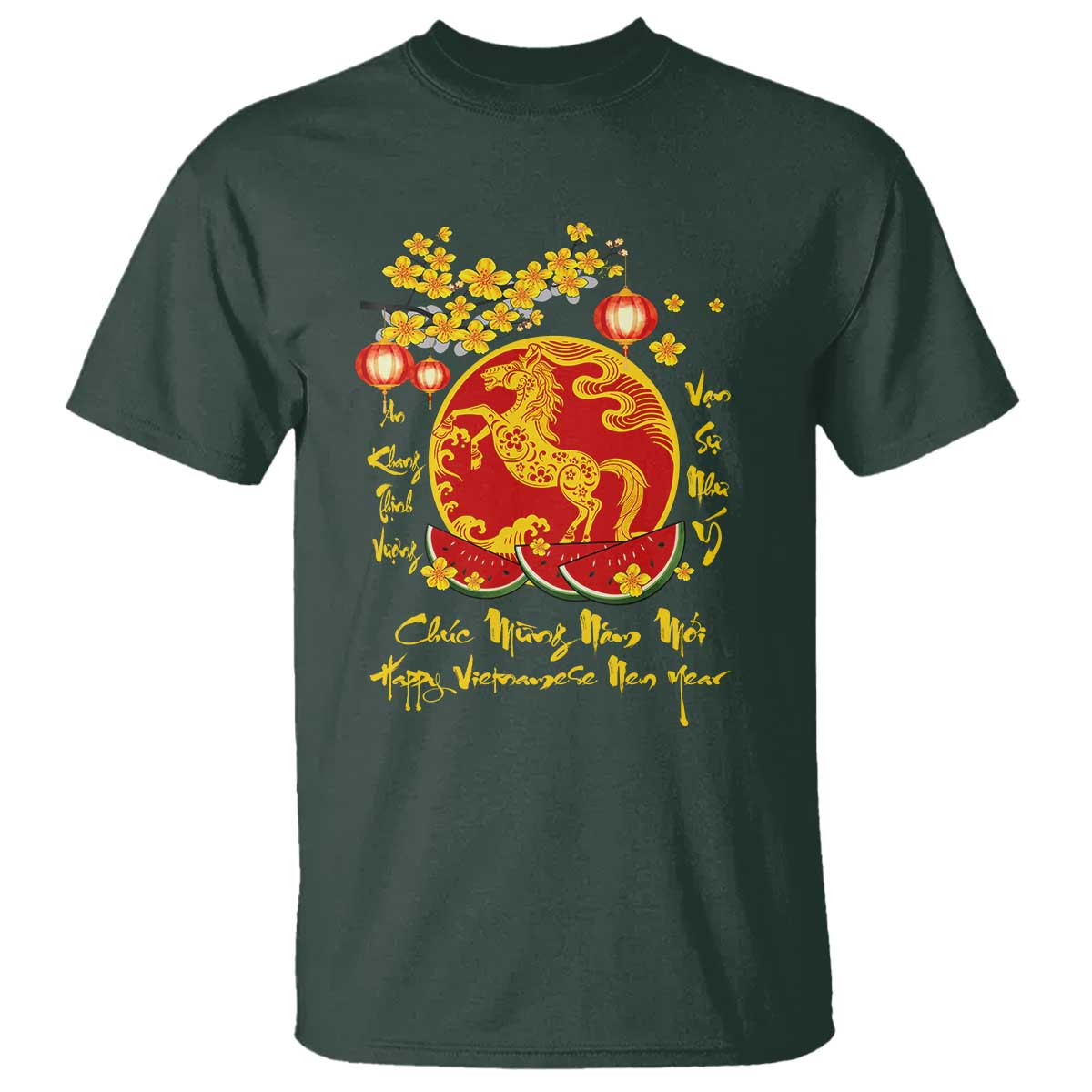 Vietnamese Lunar New Year 2026 T Shirt Chuc Mung Nam Moi Tet Holiday Horse Zodiac