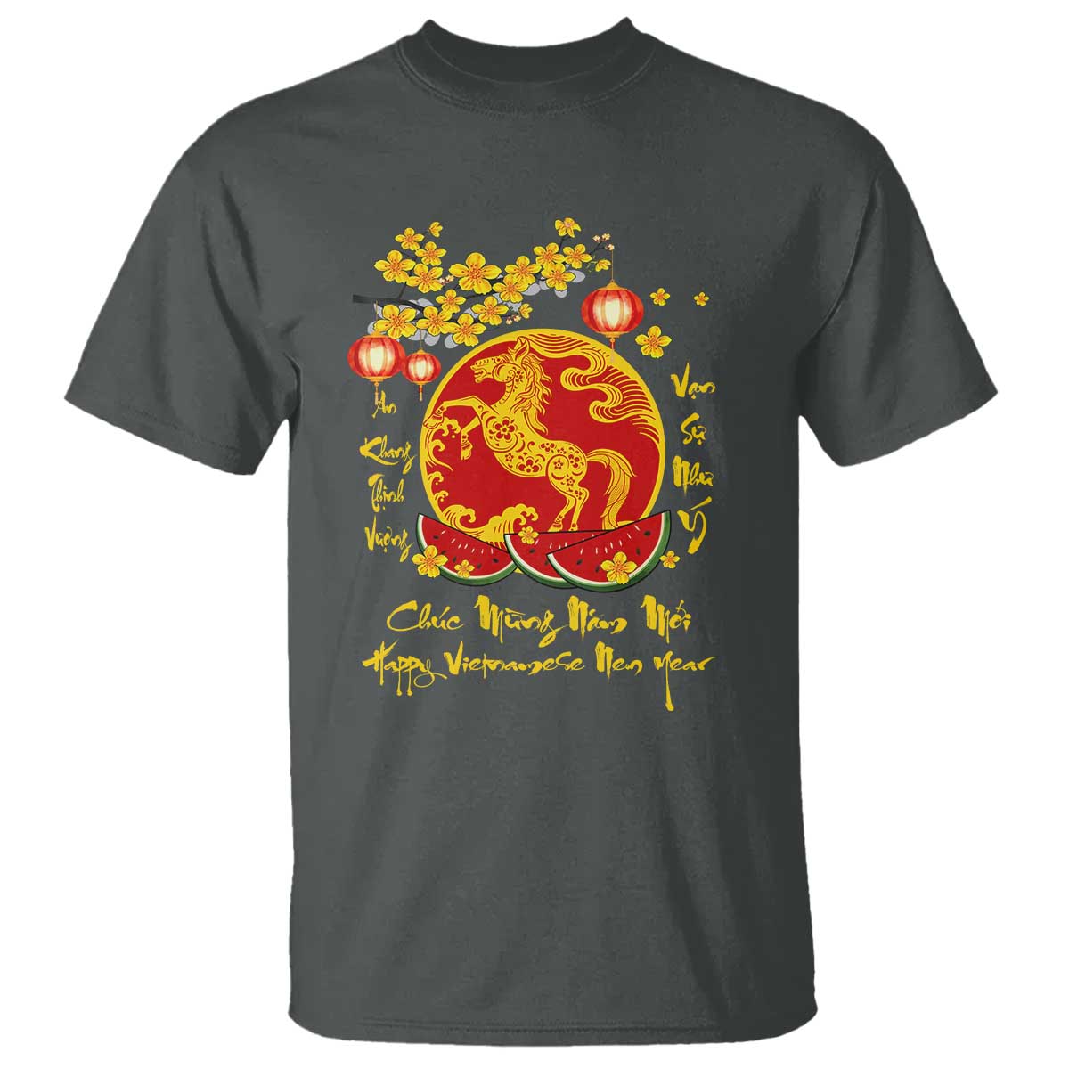 Vietnamese Lunar New Year 2026 T Shirt Chuc Mung Nam Moi Tet Holiday Horse Zodiac