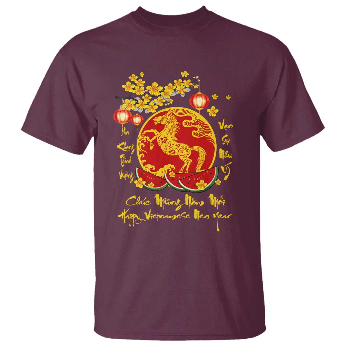 Vietnamese Lunar New Year 2026 T Shirt Chuc Mung Nam Moi Tet Holiday Horse Zodiac