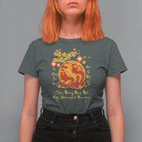 Vietnamese Lunar New Year 2026 T Shirt For Women Chuc Mung Nam Moi Tet Holiday Horse Zodiac