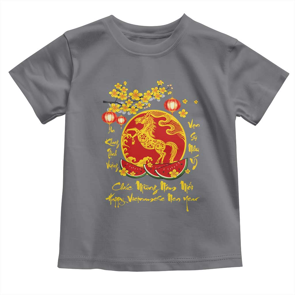 Vietnamese Lunar New Year 2026 Toddler T Shirt Chuc Mung Nam Moi Tet Holiday Horse Zodiac