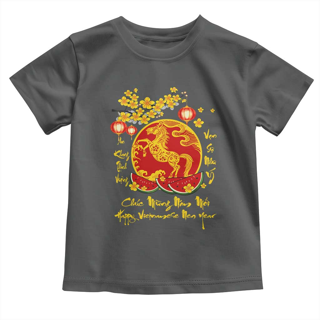Vietnamese Lunar New Year 2026 Toddler T Shirt Chuc Mung Nam Moi Tet Holiday Horse Zodiac