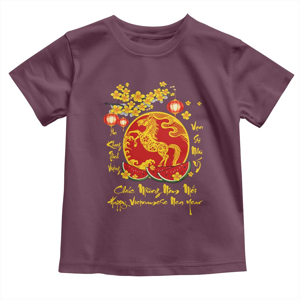 Vietnamese Lunar New Year 2026 Toddler T Shirt Chuc Mung Nam Moi Tet Holiday Horse Zodiac