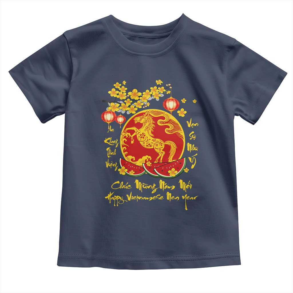 Vietnamese Lunar New Year 2026 Toddler T Shirt Chuc Mung Nam Moi Tet Holiday Horse Zodiac