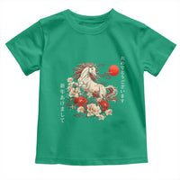 Japanese New Year 2026 Toddler T Shirt Year Of The Horse Botan Flower - Wonder Print Shop