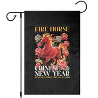Year of The Fire Horse 2026 Garden Flag Chinese New Year Peony Flower - Wonder Print Shop