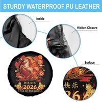 Year of The Fire Horse Spare Tire Cover Funny Chinese Zodiac Lunar New Year 2026