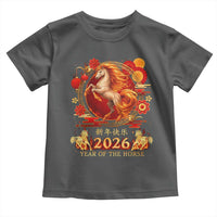 Year of The Fire Horse Toddler T Shirt Funny Chinese Zodiac Lunar New Year 2026 - Wonder Print Shop