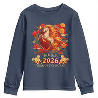 Year of The Fire Horse Youth Sweatshirt Funny Chinese Zodiac Lunar New Year 2026 - Wonder Print Shop