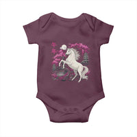 Japanese New Year 2026 Baby Onesie Year Of The Horse Sakura Cherry Blossom Shrine - Wonder Print Shop