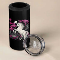 Japanese New Year 2026 4 in 1 Can Cooler Tumbler Year Of The Horse Sakura Cherry Blossom Shrine