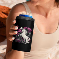 Japanese New Year 2026 4 in 1 Can Cooler Tumbler Year Of The Horse Sakura Cherry Blossom Shrine