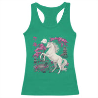 Japanese New Year 2026 Racerback Tank Top Year Of The Horse Sakura Cherry Blossom Shrine - Wonder Print Shop