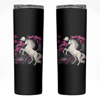 Japanese New Year 2026 Skinny Tumbler Year Of The Horse Sakura Cherry Blossom Shrine