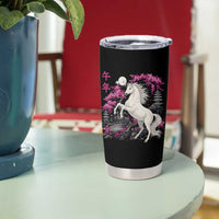 Japanese New Year 2026 Tumbler Cup Year Of The Horse Sakura Cherry Blossom Shrine