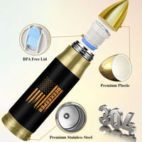 Beekeeping American Flag Honeycomb Honey Bees Beekeeper Bullet Tumbler