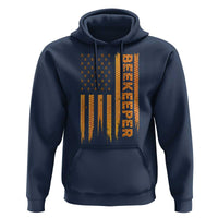 Beekeeping American Flag Honeycomb Honey Bees Beekeeper Hoodie